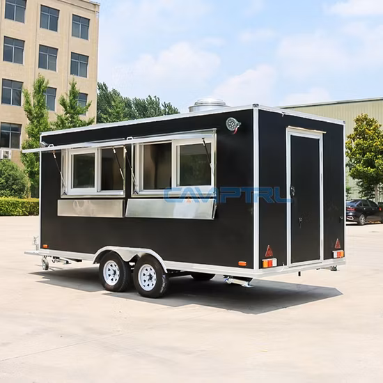 Custom Street Retro Concession Trailer Mobile Fast Food Kitchen