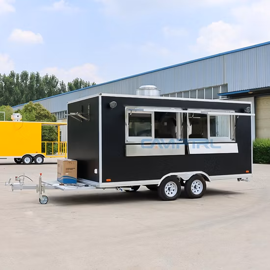Custom Street Retro Concession Trailer Mobile Fast Food Kitchen