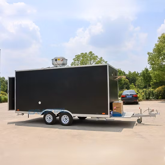 Custom Street Retro Concession Trailer Mobile Fast Food Kitchen