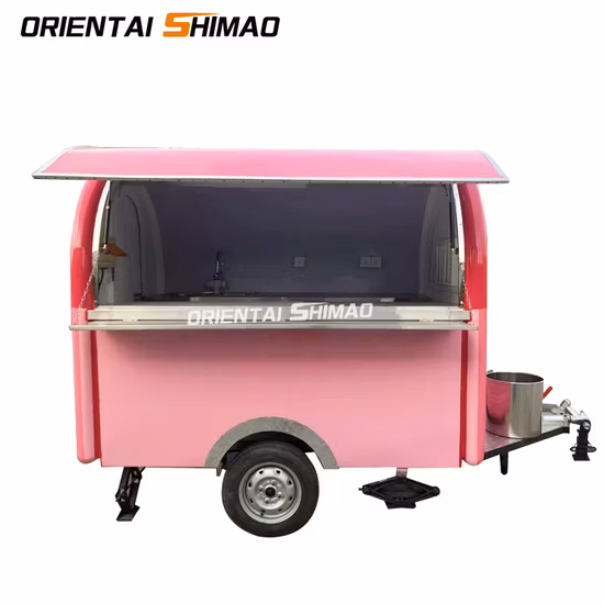 販売のための正方形の丸いコーナーの Simao オリエンタル ファーストフード モバイル トレーラー