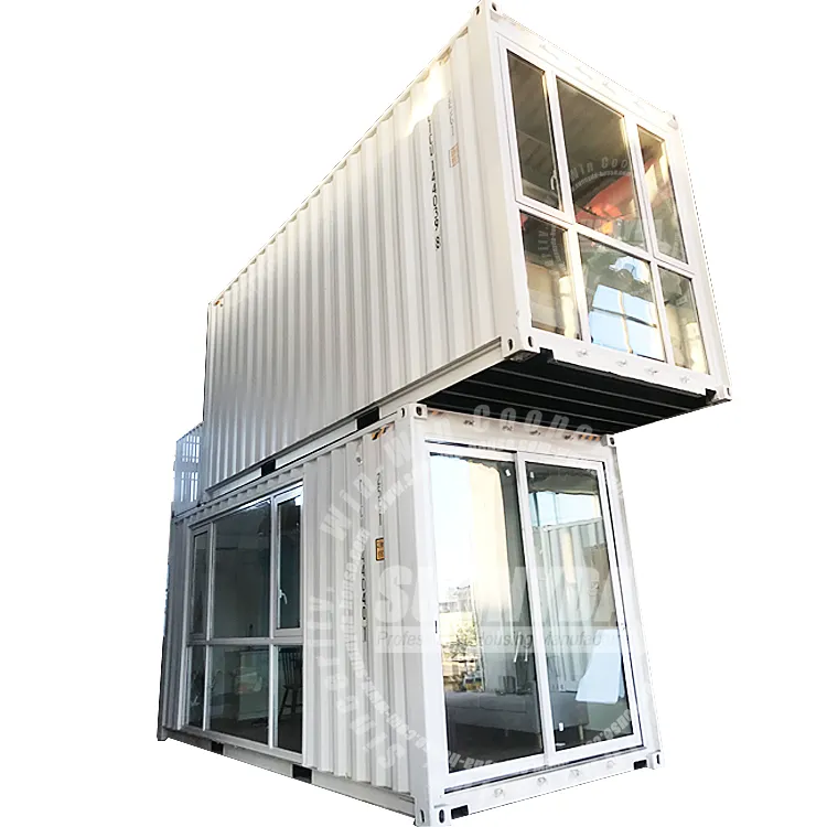 家庭/オフィス/宿泊施設/ショップ/レストラン用のモダンなデザインのプレハブフラットパック溶接コンテナ (SU-C158)